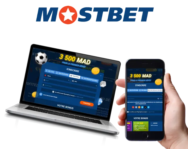 Inscription avec l'application Mostbet